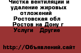 Чистка вентиляции и удаление жировых отложений  - Ростовская обл., Ростов-на-Дону г. Услуги » Другие   